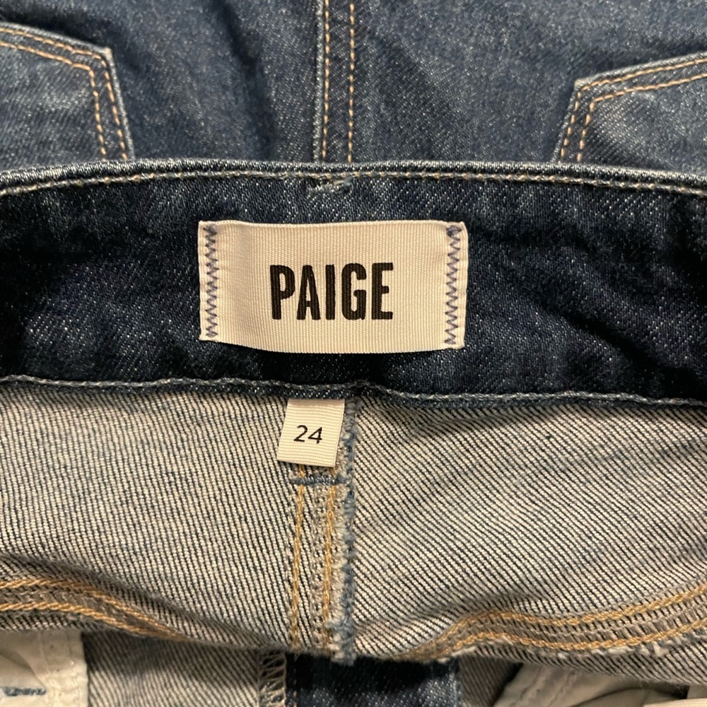 PAIGE Sasha high waist wide leg jeans size 24 - Picture 7 of 8